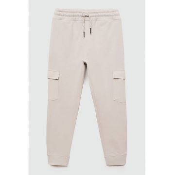 Pantaloni cargo de trening cu snur in talie