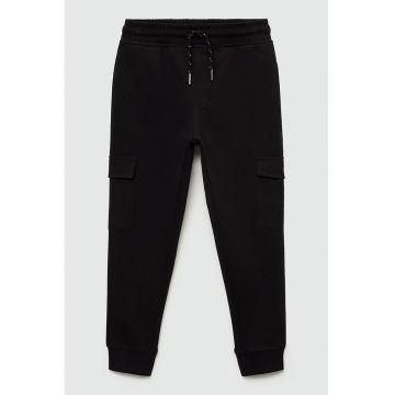 Pantaloni cargo de trening cu snur in talie