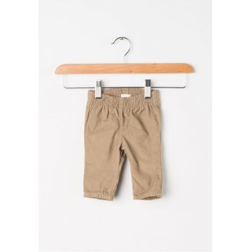 Pantaloni reiati maro nisip