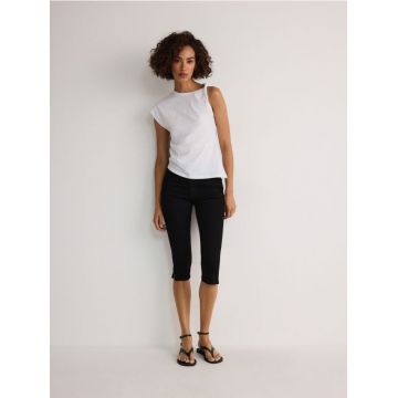 Reserved - Blugi capri - negru