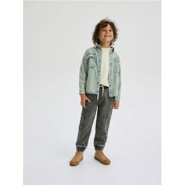 Reserved - Blugi jogger elastici - gri deschis