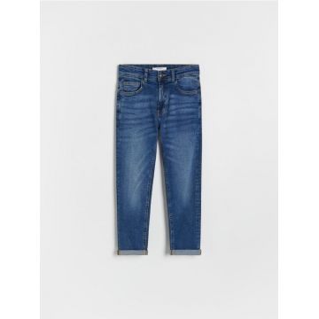 Reserved - Blugi regular elastici - bleumarin