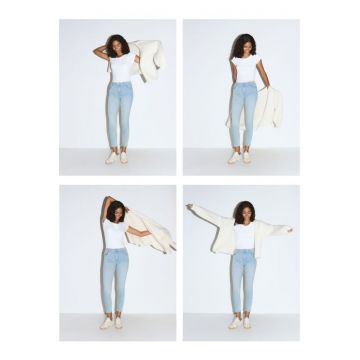 Reserved - LADIES` JEANS TROUSERS - albastru