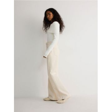 Reserved - LADIES` JEANS TROUSERS - nude