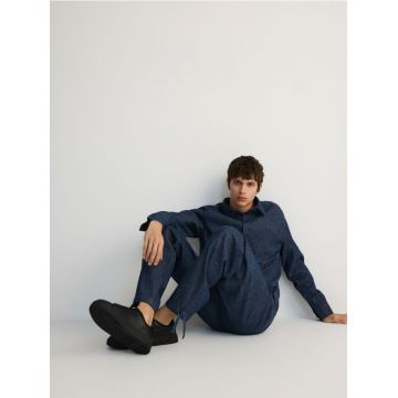 Reserved - MEN`S JEANS TROUSERS - Albastru metalizat