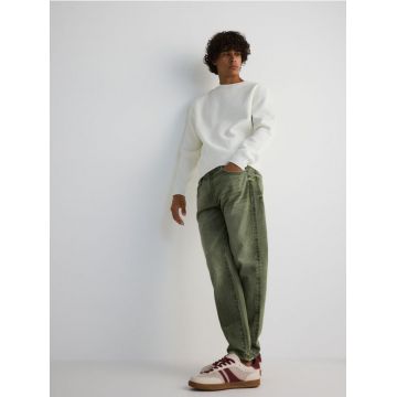 Reserved - Blugi carrot slim - verde