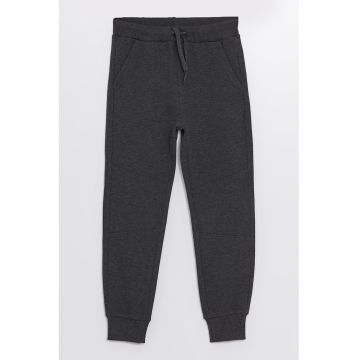 Pantaloni de trening din amestec de bumbac cu buzunare laterale