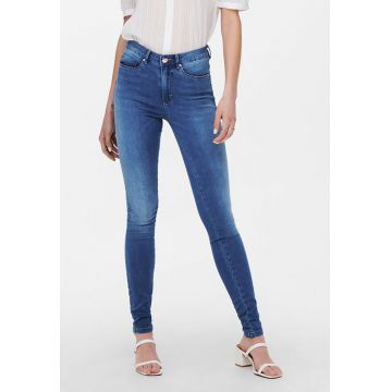 Blugi skinny cu talie inalta