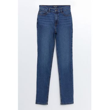 Blugi mom fit cu 5 buzunare