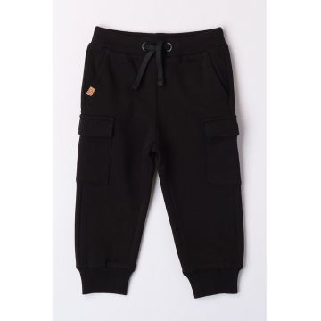 Pantaloni cargo de trening cu snur