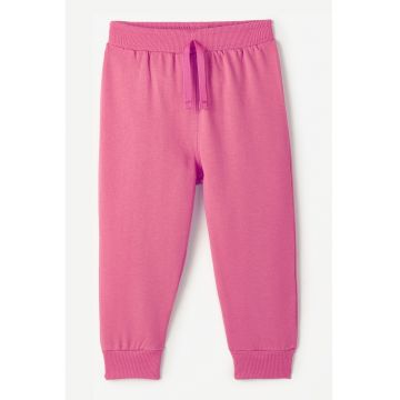 Pantaloni de trening din bumbac cu snur de ajustare