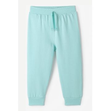 Pantaloni de trening din bumbac cu snur de ajustare