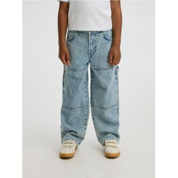 Reserved - Blugi relaxed straight - albastru