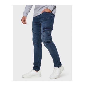 Blugi cargo slim fit