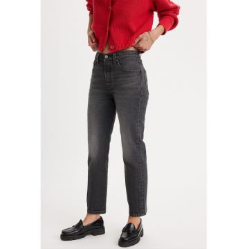 Blugi crop cu croiala dreapta 501® - Gri