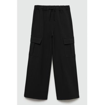 Pantaloni cargo drepti cu snur in talie Barbara