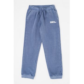 Pantaloni de trening din amestec de bumbac cu buzunare laterale