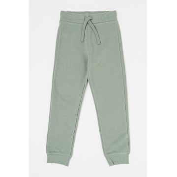 Pantaloni de trening din bumbac cu buzunar pe partea din spate