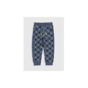 Pantaloni lungi -  301140931 - Bumbac - Elastan - Albastru marin