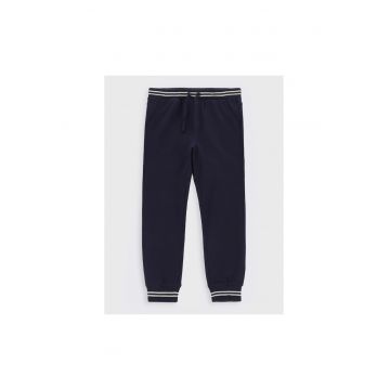 Pantaloni lungi -  301232674 - Bumbac - Albastru marin