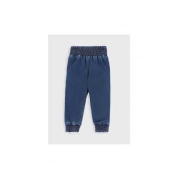Pantaloni lungi -  301235514 - Bumbac - Albastru marin