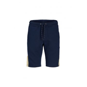 Pantaloni lungi -  301429326 - Poliester - Bumbac - Albastru marin