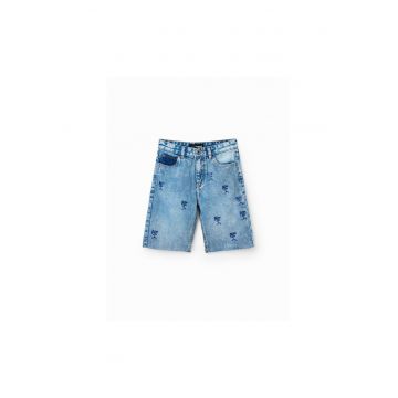 Pantaloni lungi -  302006564 - Bumbac - Albastru