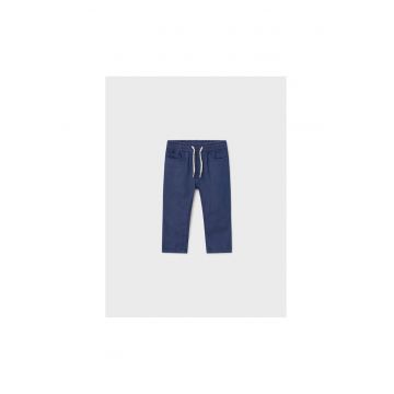 Pantaloni lungi -  302020980 - Bumbac - Albastru marin