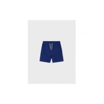 Pantaloni lungi -  302021673 - Bumbac - Poliester - Elastan - Albastru marin