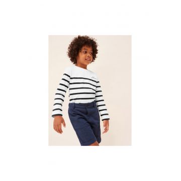 Pantaloni lungi -  302026487 - Bumbac - Albastru marin