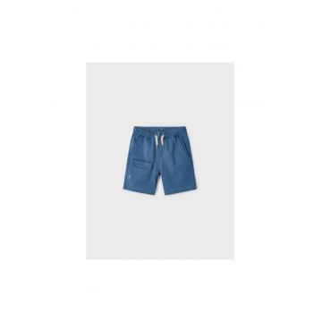 Pantaloni lungi -  302028061 - Bumbac - Albastru