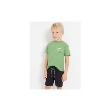Pantaloni lungi -  302028122 - Bumbac - Elastan - Negru