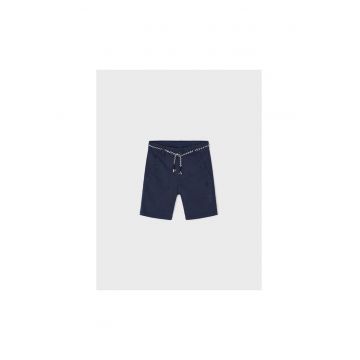 Pantaloni lungi -  302028153 - Bumbac - Elastan - Albastru marin