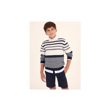 Pantaloni lungi -  302031184 - Bumbac - Albastru marin