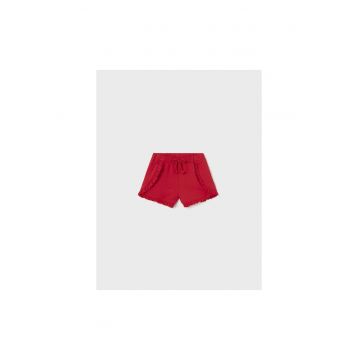 Pantaloni lungi -  302032464 - Bumbac - Elastan - Rosu