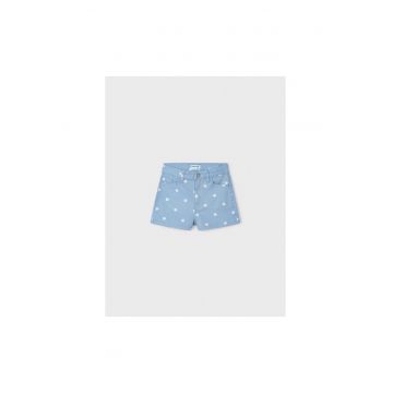 Pantaloni lungi -  302069330 - Bumbac - Elastan - Albastru