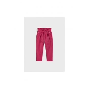 Pantaloni lungi -  302072859 - Bumbac - Elastan - Claret