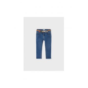 Pantaloni lungi -  302073221 - Poliester - Albastru marin