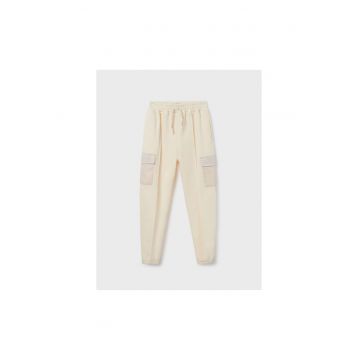Pantaloni lungi -  302083367 - Bumbac - Bej