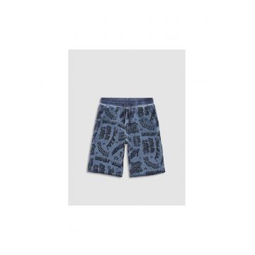 Pantaloni lungi -  302623587 - Bumbac - Albastru