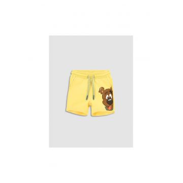 Pantaloni lungi -  302623693 - Bumbac - Elastan - Galben