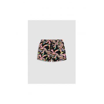 Pantaloni lungi -  302633210 - Bumbac - Elastan - Negru
