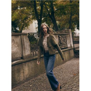 Reserved - Blugi straight, cu buzunare - indigo jeans
