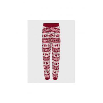 Pantaloni lungi -  300589540 - Poliester - Rosu