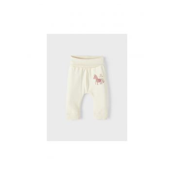 Pantaloni lungi -  301468547 - Bumbac - Ecru