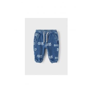 Pantaloni lungi -  301999645 - Bumbac - Albastru