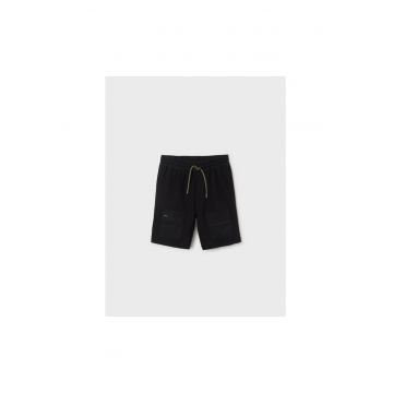 Pantaloni lungi -  302031351 - Bumbac - Poliester - Negru