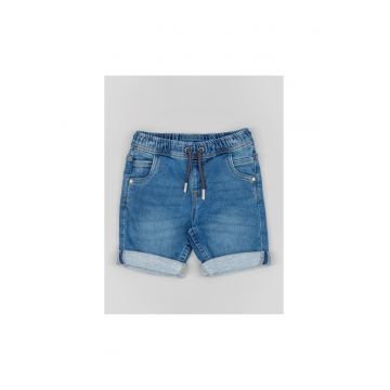 Pantaloni lungi -  302717613 - Bumbac - Albastru