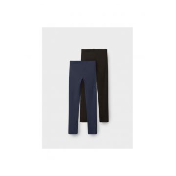 Set 2 perechi pantaloni copii -  544128 - Negru/Bleumarin - Bumbac