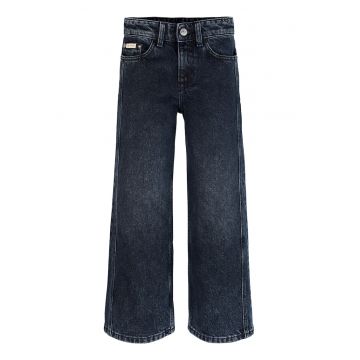 Blugi de denim cu croiala ampla